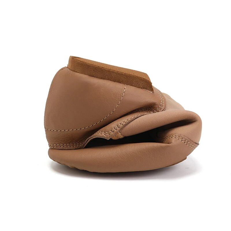 RUYBOZRY Ehtsast nahast džäss-tantsukingad punakaspruunid mustad libisemisvastase tallaga džässikingad Väikelapsed Tüdrukud Naised Võimlemine Unisex Slip On Jazz