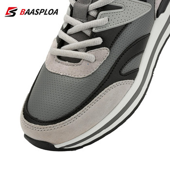 Baasploa New ανδρικά παπούτσια για τρέξιμο Ελαφριά αντιολισθητικά αθλητικά παπούτσια μόδας Ανδρικά άνετα, άνετα κορδόνια, δερμάτινα παπούτσια τένις για περπάτημα