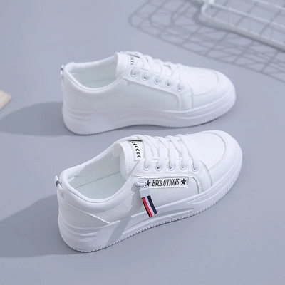 2023 Korea vabaaja hingav laud, naiste 39 tossud, nahast jooksujalatsid, lamedad naistemood Tenis Valge Zapatos De Mujer