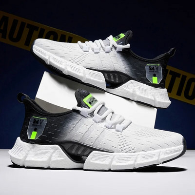 Mood välistingimustes kasutatavad meeste jooksujalatsid Kerged jooksujalatsid Meeste tossud Hingavad vabaajajalatsid Võrgust mugavad Zapatos