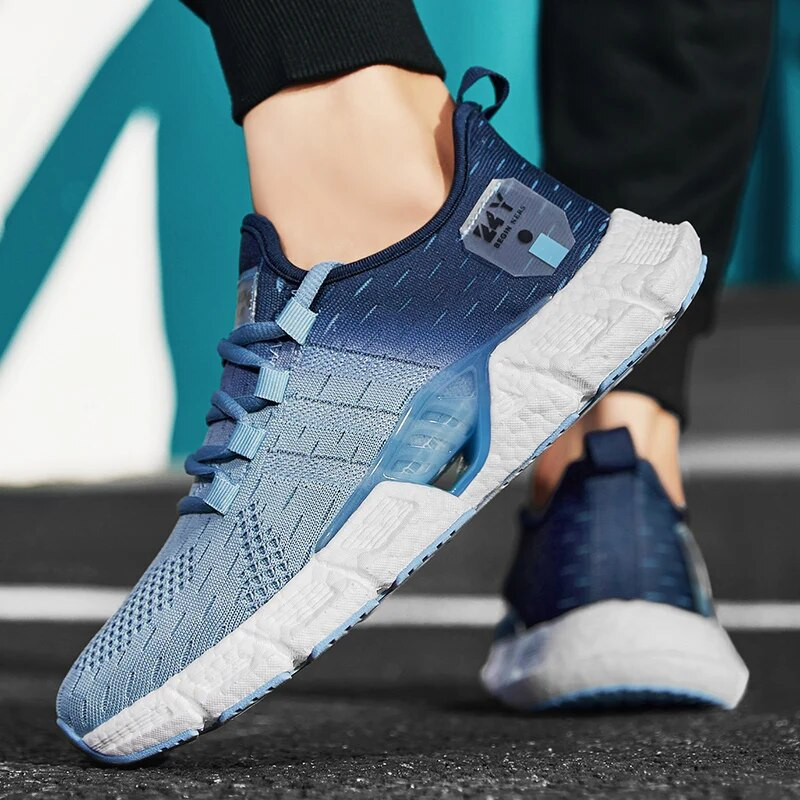 Mood välistingimustes kasutatavad meeste jooksujalatsid Kerged jooksujalatsid Meeste tossud Hingavad vabaajajalatsid Võrgust mugavad Zapatos
