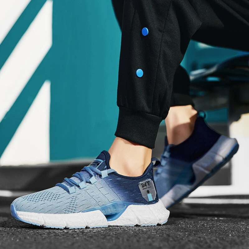 Mood välistingimustes kasutatavad meeste jooksujalatsid Kerged jooksujalatsid Meeste tossud Hingavad vabaajajalatsid Võrgust mugavad Zapatos