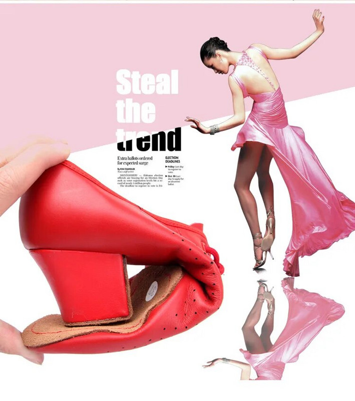 Dámske tanečné topánky s 5 cm podpätkom, z prírodnej kože, na tango, flamenco, pre učiteľov, dievčenské tanečné topánky na valčík, tango, foxtrot, quick step