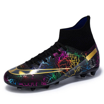 Мъжки футболни обувки Детски футболни ботуши Детски кожени футболни тренировъчни маратонки Външни футболни бутли Обувки Големи SZ 31-48
