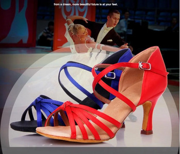 Бална зала Salsa Samba Party Tango Дамски обувки за латино танци Маратонки Професионални танцови обувки за жени Момичета 5/7CM Меки A02D