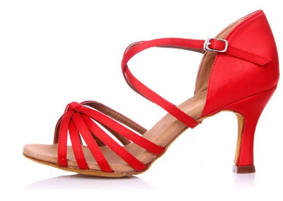 Ballroom Salsa Samba Party Tango Naiste Ladina tantsujalatsid Tossud Professionaalsed tantsukingad naistele Tüdrukutele 5/7cm Pehme A02D