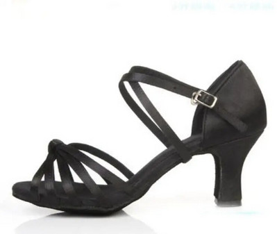 Ballroom Salsa Samba Party Tango Naiste Ladina tantsujalatsid Tossud Professionaalsed tantsukingad naistele Tüdrukutele 5/7cm Pehme A02D