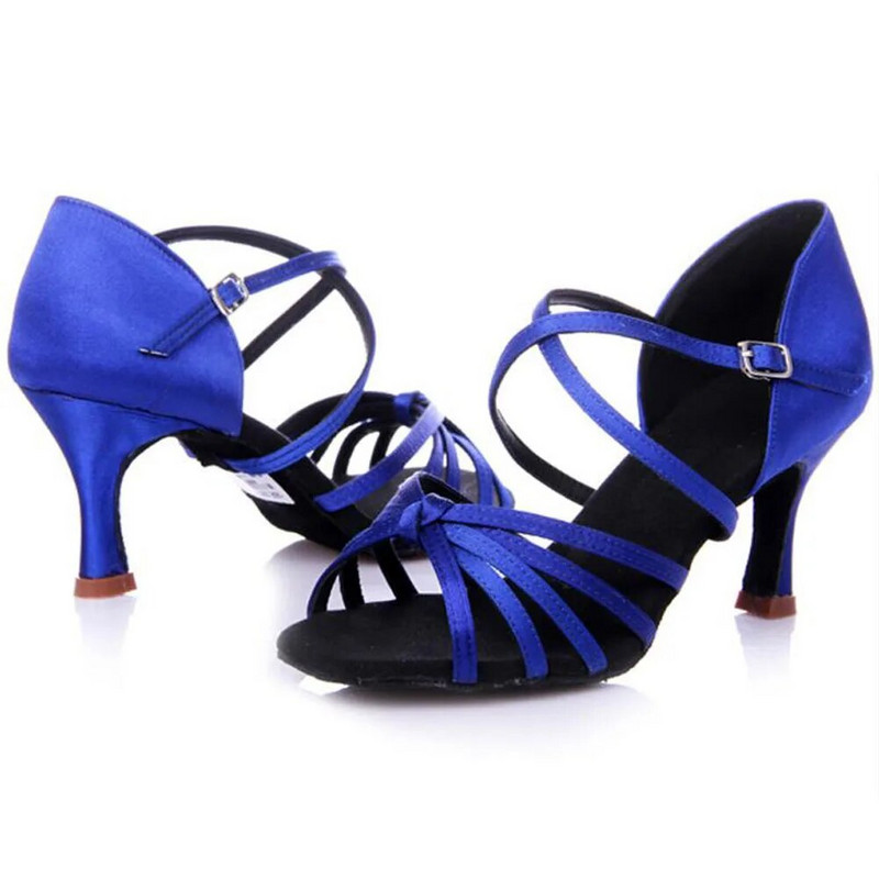 Ballroom Salsa Samba Party Tango Naiste Ladina tantsujalatsid Tossud Professionaalsed tantsukingad naistele Tüdrukutele 5/7cm Pehme A02D