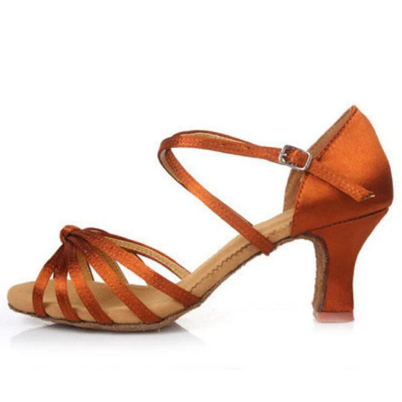 Ballroom Salsa Samba Party Tango Naiste Ladina tantsujalatsid Tossud Professionaalsed tantsukingad naistele Tüdrukutele 5/7cm Pehme A02D