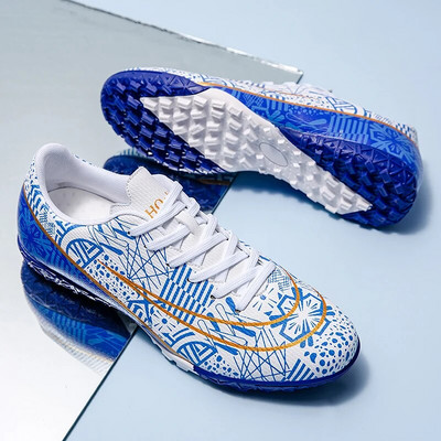 Pantofi cu gleznă înaltă pentru bărbați, pantofi de fotbal TF/FG, pentru copii, pentru exterior, crampoane lungi, profesie, pantofi de fotbal, șosete, pantofi de futsal