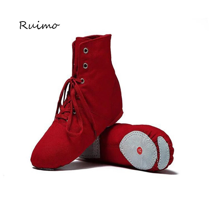 Tanečné topánky pre dievčatá, vysoké, dospelé a deti, plátené jazzové topánky, nové cvičebné topánky s mäkkým podpätkom, tanečné topánky, baletné topánky pre ženy, moderné