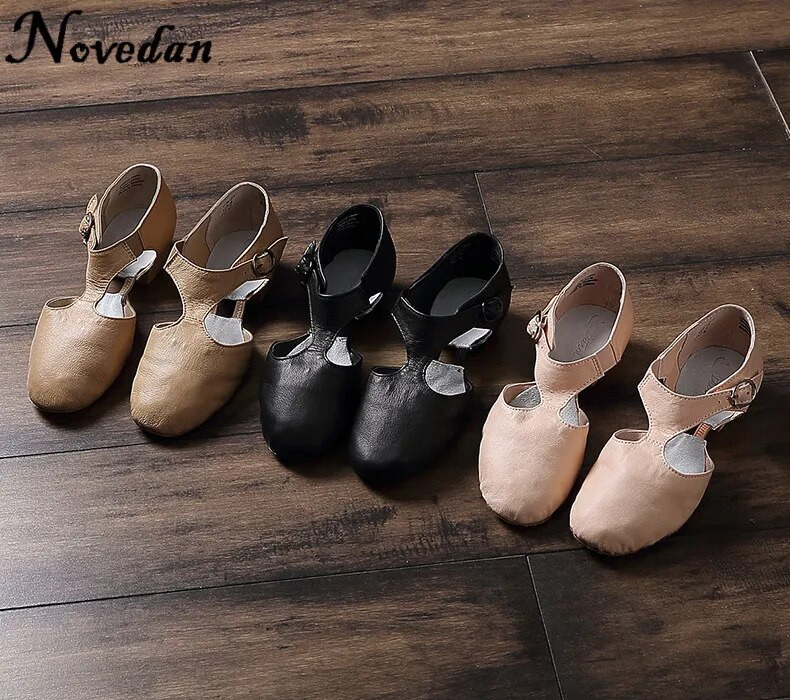 Professionaalsed nahast õpetaja Jazztantsu sandaalid õpetajatele Sandaalid Jazztantsu kingad