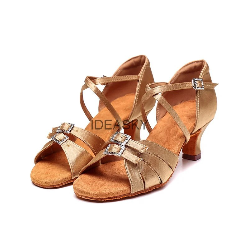 New Fashion Ballroom Pehme põhjaga ladina tantsujalatsid Naiste Salsa Professionaalsed tantsukingad kõrged kontsad 5cm/7cm