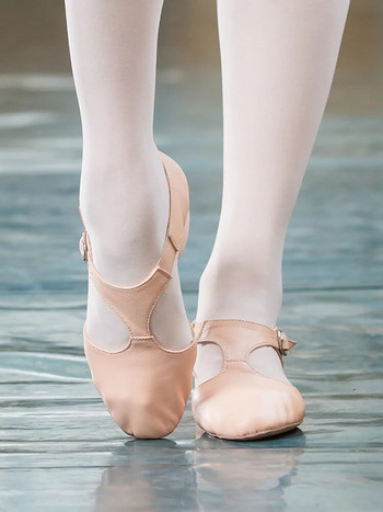 Γνήσιο δέρμα Stretch Παπούτσια χορού μπαλέτου για κορίτσια Απαλά παπούτσια χορού τζαζ Twist Παπούτσια χορού Yoga Pole Summer Sandasl