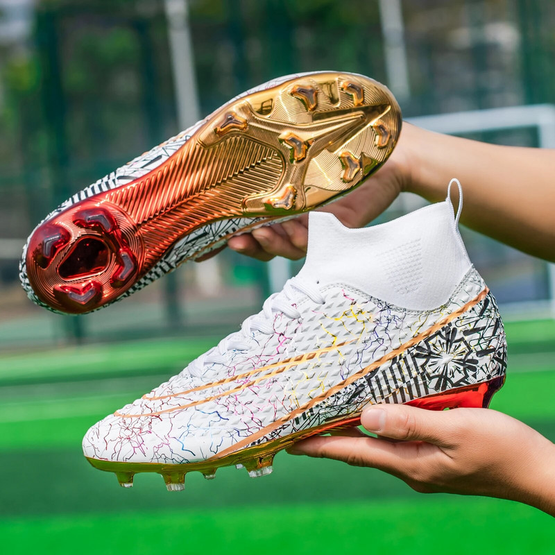 Futbolo batai TF/FG Treniruočių žolės lauko profesionalūs futbolo bateliai Vyriški Moteriški Suaugusiųjų Paauglių Neslystantys Futbolo Apvalkalai Sneakeriai