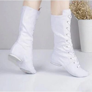Canvas kõrged tantsusaapad tantsustuudiotele Nööriga jazz Street Dance Boot Jõusaal Jooga Fitness Karate Kingad Tantsutossud 31-45