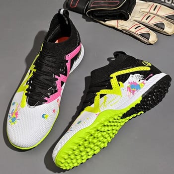 Бутони за открито FG/TF Футболни обувки Society Мъжки футболни обувки Тревни противоплъзгащи тренировки Футзални маратонки Детски спортни обувки