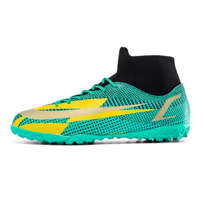 Meeste pika naastjaga jalgpallisaapad Täiskasvanute FG/TF jalgpallijalatsid, libisemiskindlad lastele, kõrged pahkluudega klambrid Professionaalsed murujalgpallitossud 2023