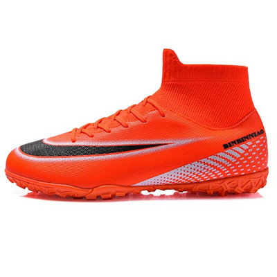 Meeste pika naastjaga jalgpallisaapad Täiskasvanute FG/TF jalgpallijalatsid, libisemiskindlad lastele, kõrged pahkluudega klambrid Professionaalsed murujalgpallitossud 2023