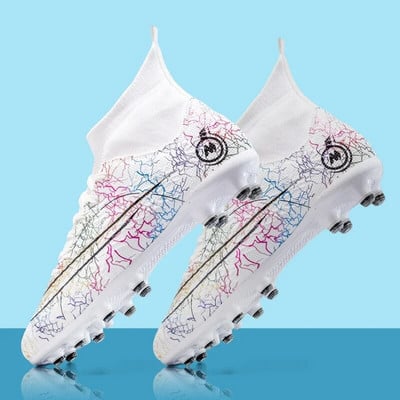 FG/TF Pantofi de fotbal pentru antrenament în aer liber Cizme de fotbal pentru femei Pantofi sport ultraușori anti-alunecare Crampoane de fotbal pentru gazon mărime mare