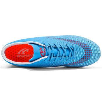 Ниски мъжки футболни обувки Тийнейджърски футболни обувки за тренировки на открито AG/TF момчета Неплъзгащи се маратонки до глезена Най-новите Chuteiras De Futebol