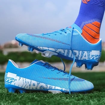 Ниски мъжки футболни обувки Тийнейджърски футболни обувки за тренировки на открито AG/TF момчета Неплъзгащи се маратонки до глезена Най-новите Chuteiras De Futebol