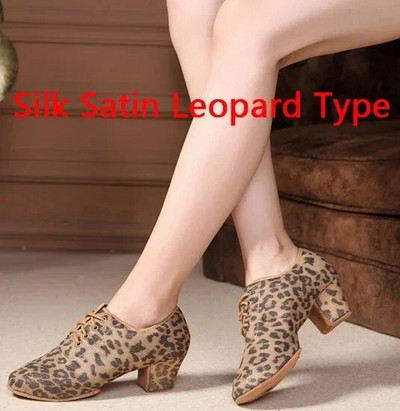 5 cm kontsaga lehmanahast naiste ladina tantsujalatsid Õpetajate kingad tüdrukutele valss Tango Foxtrot tantsujalatsid Leopard ballisaalijalatsid
