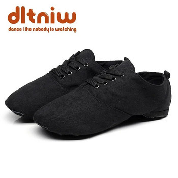 Zapatos Mujer 2024 Мъжки танцови обувки за жени Ayakkabi Dance Shoe Flats Дизайнерски меки платнени обувки за джаз танци
