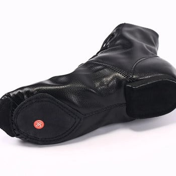 Обувки за танци Кожени платнени високи обувки за джаз танци Мъжки обувки за възрастни с мека подметка Дамски равни ботуши Детски маратонки