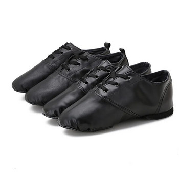 Παπούτσια χορού Δερμάτινα καμβάς ψηλά κορυφαία παπούτσια χορού τζαζ ανδρικά παπούτσια για ενήλικες Μαλακή σόλα Γυναικεία επίπεδη μπότες προπόνησης Παιδικά αθλητικά παπούτσια