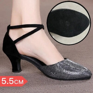 Naiste peotantsukingad Satiin Säravad kivid Pehme põhjaga ladina tantsujalatsid Naiste Salsa tantsujalatsid konts 3,5 cm-5 cm