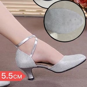 Naiste peotantsukingad Satiin Säravad kivid Pehme põhjaga ladina tantsujalatsid Naiste Salsa tantsujalatsid konts 3,5 cm-5 cm