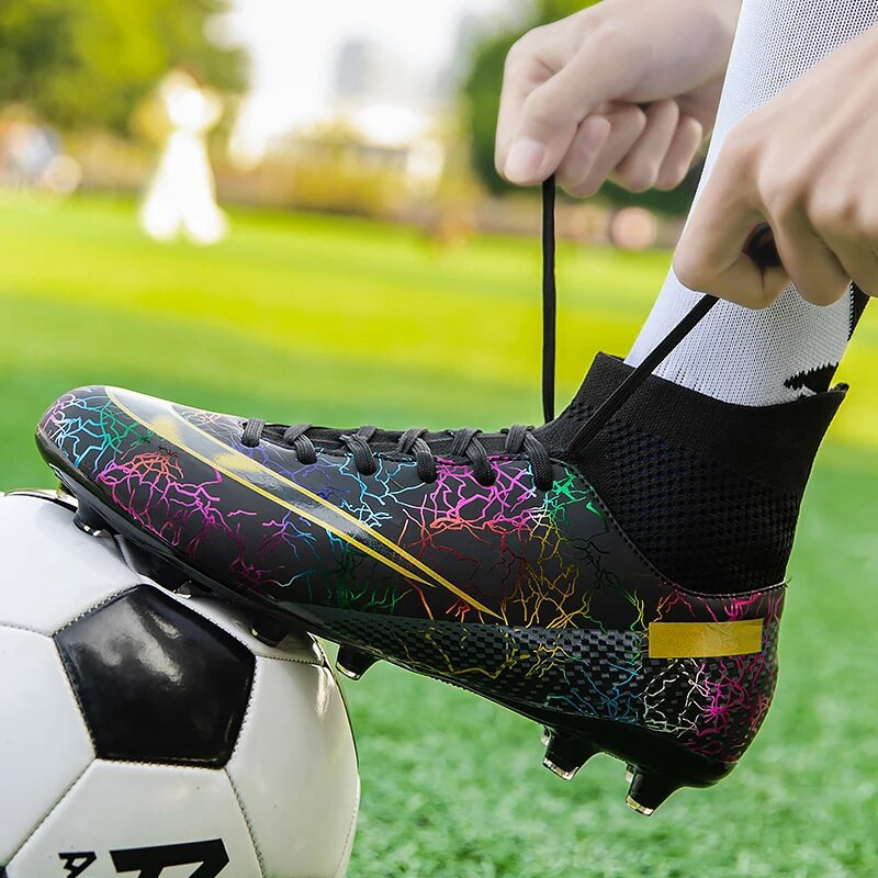 Meeste Jalgpallijalatsid Jalgpallisaapad Originaalsed Klambrid Muru Treening Tossud Futsal Professionaalne Unisex poistele Lapsed Õues