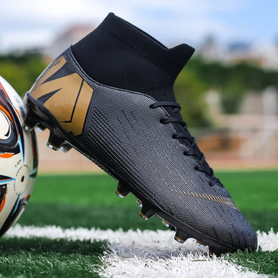 Meeste Jalgpalliklambrid Jalgpallisaapad Treeningpahkluu Klambrid Professionaalsed Kulumiskindlad Välistingimustes Libisemiskindlad Pika naelaga TF/FG Punane Uus