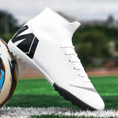 Meeste Jalgpalliklambrid Jalgpallisaapad Treeningpahkluu Klambrid Professionaalsed Kulumiskindlad Välistingimustes Libisemiskindlad Pika naelaga TF/FG Punane Uus