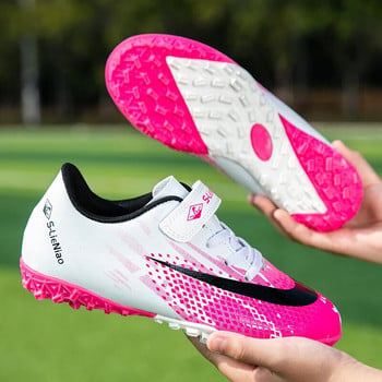 Нови футболни обувки за момчета и момичета Спортни спортни водоустойчиви футболни обувки за трева Унисекс обувки за тренировки, удобни, неплъзгащи се меки