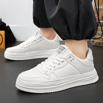 Νέα ανδρικά παπούτσια Skateboarding Fashion Casual Sneakers Φοιτητικό All-Match Λευκά αθλητικά παπούτσια Δωρεάν εύκαμπτη δερμάτινη ραφή