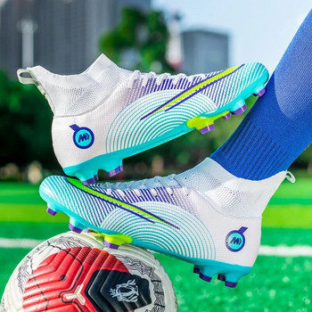 Нови мъжки професионални футболни обувки Противохлъзгащи се Тренировка на трева Високи футболни бутли Футболни обувки Ултралеки FG/TF Неплъзгащи се