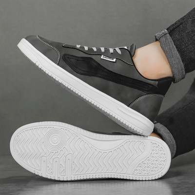 Pantofi din piele pentru bărbați, pantofi din PU, pantofi de alergare, pantofi italieni, respirabili, pentru bărbați, încălțăminte anti-alunecare, pantofi vulcanizați pentru bărbați 2022