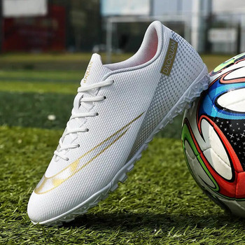 Мъжки футболни обувки Society Futsal Hall Football Boot Turf Training Soccer Cleats Безплатна доставка футболни обувки за деца