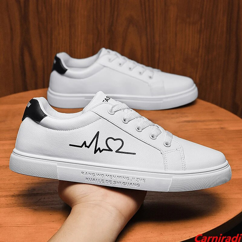 Unisex Pu veekindlad paarilised rulajalatsid Naiste mood Student Sport vabaaja tossud meeste libisemiskindlad valged sörkimiskingad