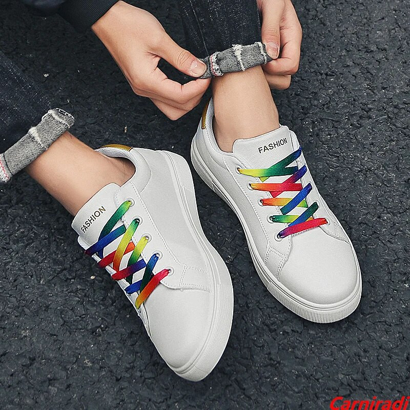 Unisex Pu veekindlad paarilised rulajalatsid Naiste mood Student Sport vabaaja tossud meeste libisemiskindlad valged sörkimiskingad