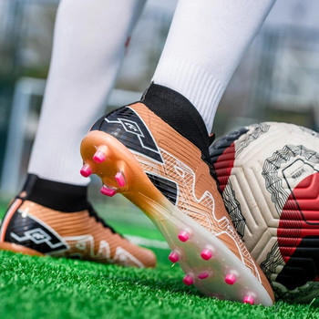 Нови мъжки футболни обувки Високи футболни обувки Висококачествени футболни бутли FG/TF Противоплъзгащи се детски обувки за тренировки на открито