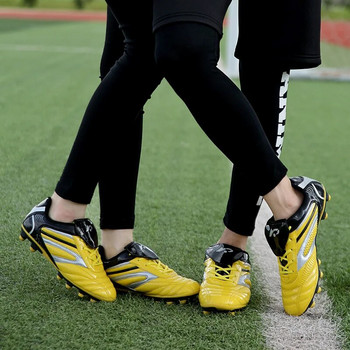 Kid Size 32-45 Pro Football Shoes Society Soccer Cleats Υψηλής ποιότητας ποδοσφαιρικές μπότες για άντρες Lace Up Boy Grass Sneakers