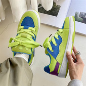 Streetwear Zelene cipele za skejtbord Muški trend Udobne ženske cipele za skejt od brušene kože Hip hop Vanjske niske muške modne tenisice