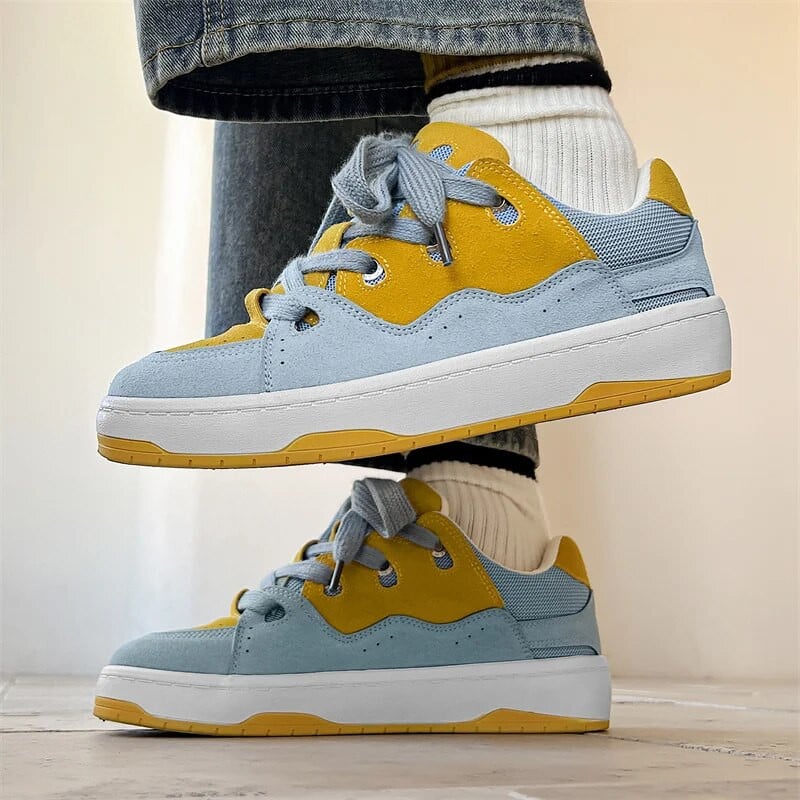 Streetwear Zelene cipele za skejtbord Muški trend Udobne ženske cipele za skejt od brušene kože Hip hop Vanjske niske muške modne tenisice