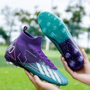 Футболни бутли Мъжки футболни обувки Футболни маратонки Спортни свръхлеки нехлъзгащи се външни дишащи обувки за тренировка Drop Shipping