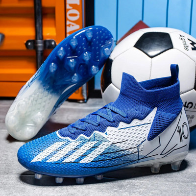 Футболни бутли Мъжки футболни обувки Футболни маратонки Спортни свръхлеки нехлъзгащи се външни дишащи обувки за тренировка Drop Shipping