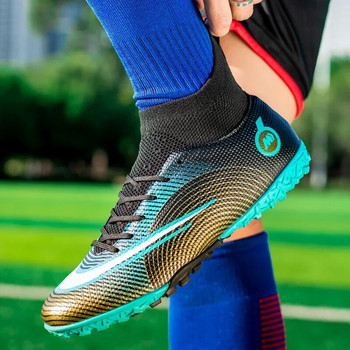 Мъжки футболни обувки на открито FG/TF Неплъзгащи се футболни обувки за футзал Професионални унисекс футболни обувки Висококачествени спортни ултралеки тренировъчни обувки на трева