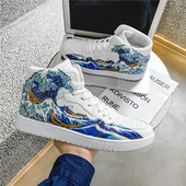 Meeste multifilmikingad Hingavad treeningud Meeste lõuendijalatsid Vabaaja vulkaniseeritud kingad Kõrge ülaosaga Anime-tossud Lamedad rulajalatsid Meeste